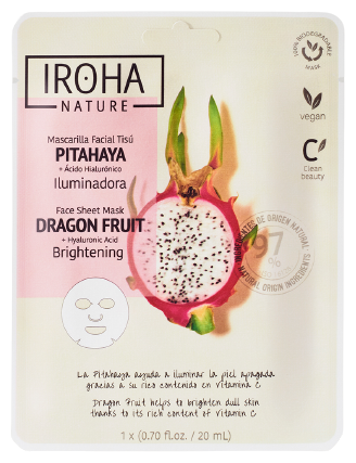Iroha Nature Pitahaya Maschera Illuminante + Acido Ialuronico 20 ml