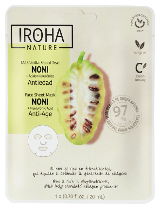 Iroha Nature Noni Maschera Antiet&agrave; + Acido Ialuronico 20 ml