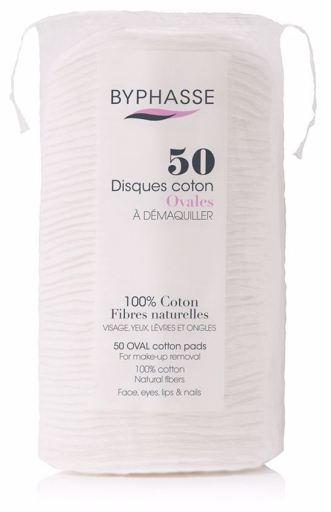 Byphasse Dischi struccanti ovali in cotone 50 unit&agrave;