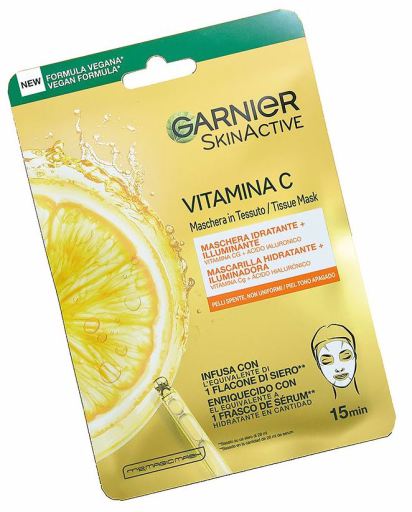 Garnier Maschera facciale attiva per la pelle con vitamina C