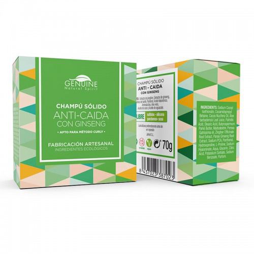 Genuine Shampoo Anticaduta Solido 70 gr