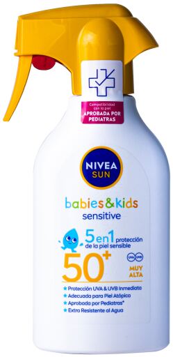 Nivea Spray Solare Solare Neonati & Bambini Sensitive SPF 50+ 270 ml