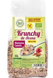 Sol Natural Avena Krunchy senza Glutine Mela Bio Cannella 350 gr