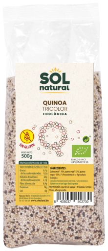 Sol Natural Quinoa Real Tricolore senza Glutine Bio 500 gr