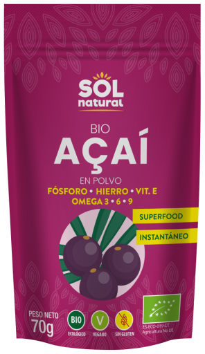 Sol Natural Polvere di Acai Bio 70 gr