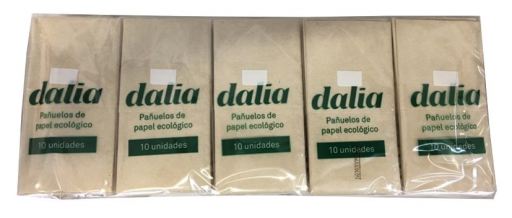 Dalia Confezione fazzoletti bio tascabili per il viso 10 pezzi