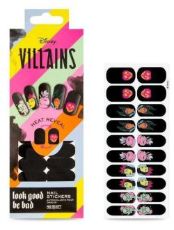 Mad Beauty Pop Villains Heat Reveal 5 adesivi per unghie