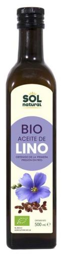Sol Natural Olio di semi di lino biologico 500 ml
