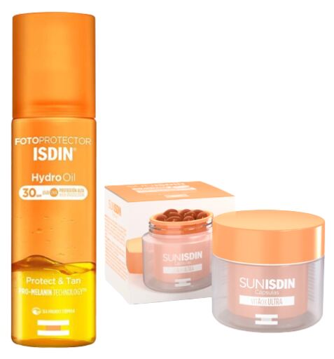 Isdin Fotoprotettore Hydro Oil SPF 30 200 ml + Sunisdin 30 Capsule