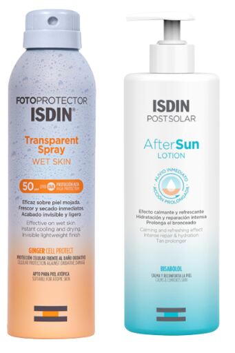Isdin Fotoprotettore Spray Trasparente 250 ml + Lozione Doposole 250 ml