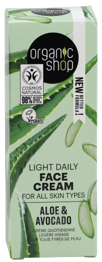 Organic Shop Crema Viso Levigante Avocado & Aloe 50 ml