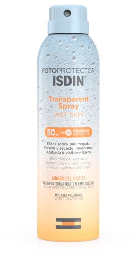 Spray solare trasparente pelle bagnata SPF 50 250 ml