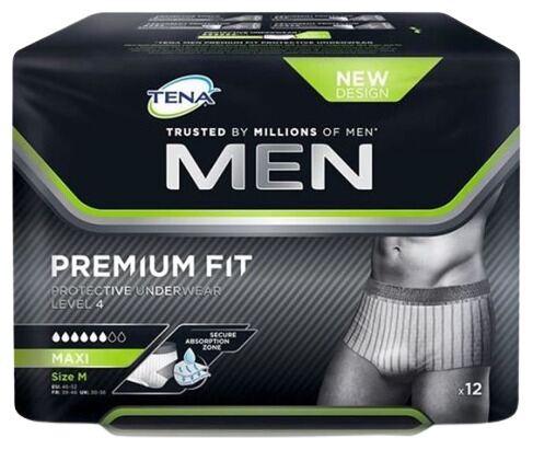 Tena Pantaloni Premium Fit da uomo livello 4 taglia M 12 unit&agrave;