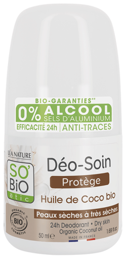 SO'BiO &eacute;tic Deodorante 24H Roll On Protector Olio di Cocco Bio 50 ml