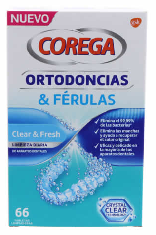 Corega Ortodonzia e Stecche Detergente Quotidiano 66 Compresse