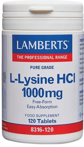 Lamberts L-Lisina HCI 1000 mg x 120 capsule