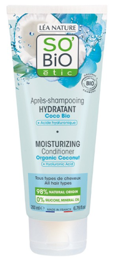 SO'BiO &eacute;tic Balsamo idratante al cocco e acido ialuronico 200 ml
