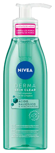 Nivea Gel Detergente Viso Derma Skin Clear 150 ml