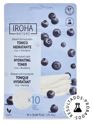 Iroha Nature Dischetti Viso con Tonico Idratante e Lenitivo 25 ml