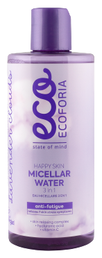 Ecoforia Nuvole di Lavanda Happy Skin Acqua Micellare 3 in 1 300 ml