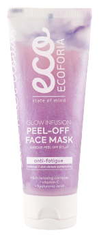 Ecoforia Maschera facciale Peel-Off con infusione luminosa di nuvole di lavanda 75 ml