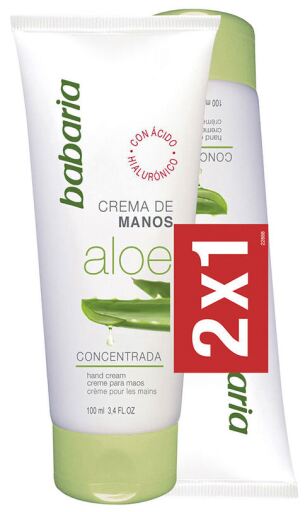 Babaria Crema mani all'aloe vera 2 x 100 ml