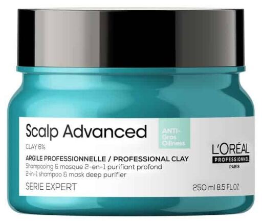 L'Or&eacute;al Professionnel Scalp Advanced Clay 6% 2 in 1 Shampoo e Maschera Purificante Profondo