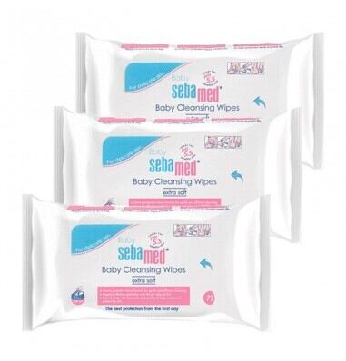 Sebamed Salviette detergenti per bambini 3 x 60 unit&agrave;
