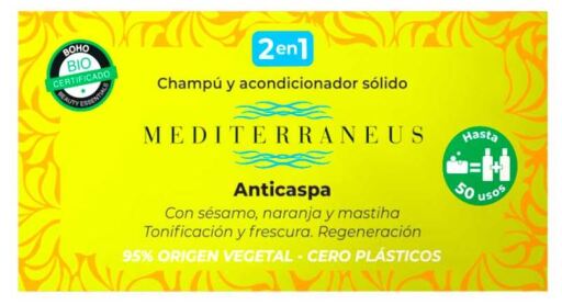 Mediterraneus Shampoo e Balsamo Solido Antiforfora 50 gr