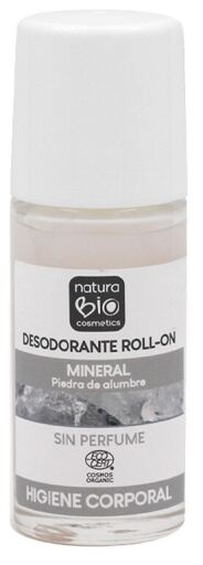 NaturaBIO Cosmetics Deodorante minerale roll-on non profumato 50 ml