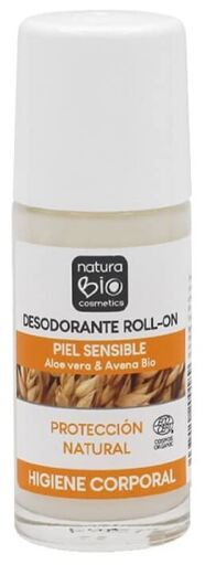 NaturaBIO Cosmetics Deodorante Roll-On Pelle Sensibile 50 ml