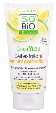 SO'BiO &eacute;tic Clean Yuzu Gel Esfoliante Anti Imperfezioni 150 ml