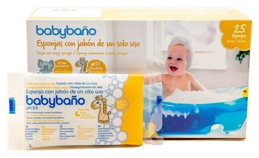Babyba&ntilde;o Spugna monouso 25 unit&agrave;