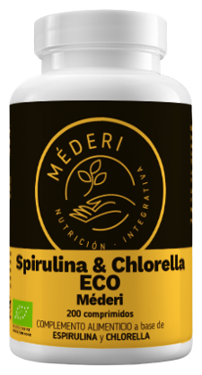 M&eacute;deri Nutrici&oacute;n Integrativa Spirulina e Clorella Eco 200 compresse