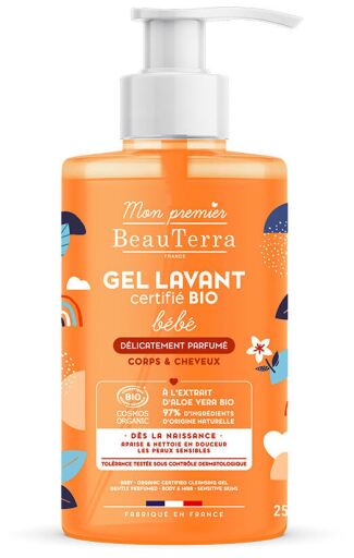 BeauTerra Bio Baby Shower Gel con Profumo 750 ml