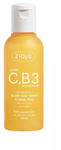 Ziaja Tonico viso illuminante alla vitamina C.B3 Niacinamide 1% 120 ml