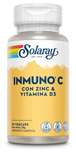 Solaray Immuno C con Zinco e Vitamina D3 - 30 capsule vegetali