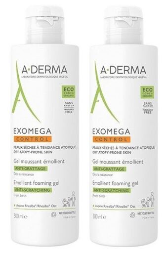 A-DERMA Exomega Control Gel schiumogeno emolliente anti-irritazione