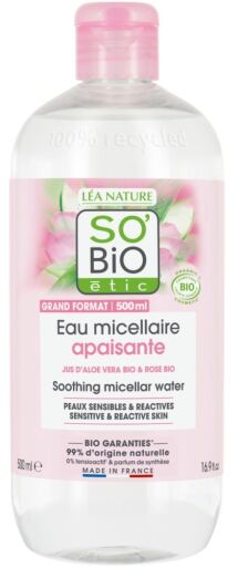 SO'BiO &eacute;tic Hydra Aloe Vera Acqua Micellare Lenitiva 500 ml