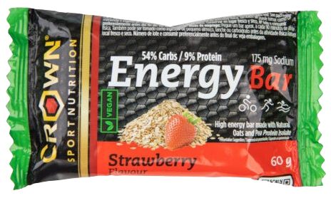 Crown Sport Nutrition Barretta Energetica Vegana alle Fragole 60 gr