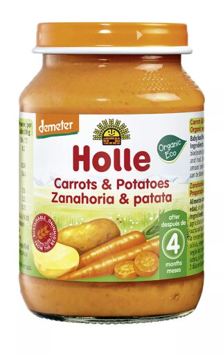 Holle Barattolo di carote e patate con manzo 190g