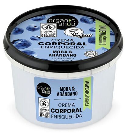 Organic Shop Crema Corpo Arricchita al Mirtillo e Mora 250 ml