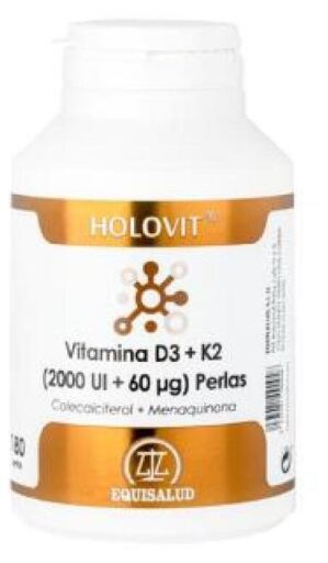 Equisalud Holovitvitamina D3 2000Ui + K2 60 mg 180 Perle
