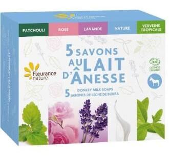 Fleurance Nature Scrigno di 5 Saponi al Latte d'Asina