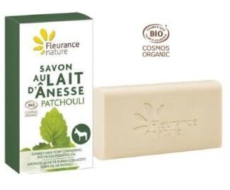 Fleurance Nature Sapone al Latte d'Asina con Tavoletta Patchouli 100 gr