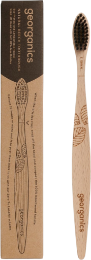 Georganics Spazzolino da denti in morbido legno di faggio