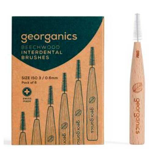 Georganics Scovolino interdentale in legno di faggio 3