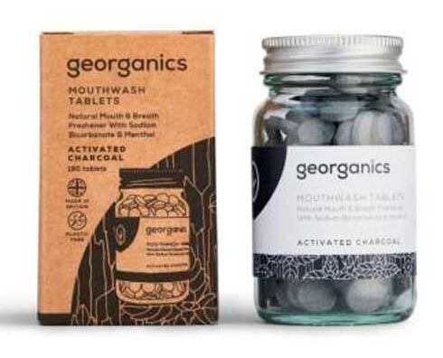 Georganics Collutorio al carbone attivo 180 compresse