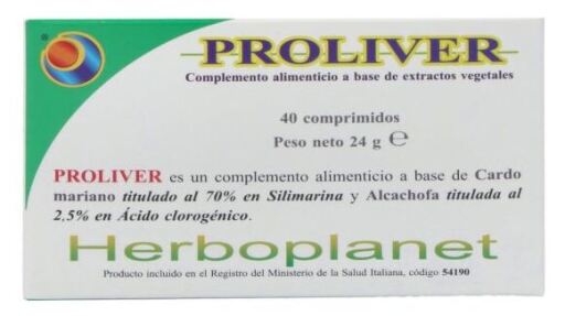 Herboplanet Proliver 40 compresse