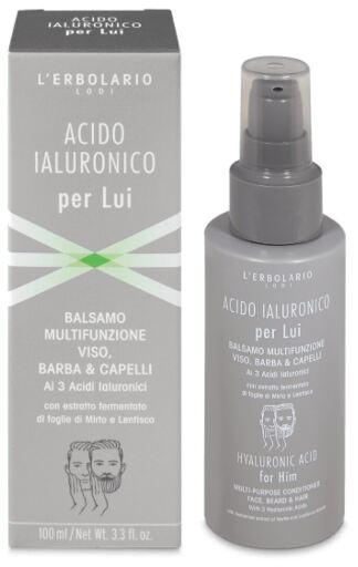 L'Erbolario Balsamo viso barba uomo all'acido ialuronico 100 ml